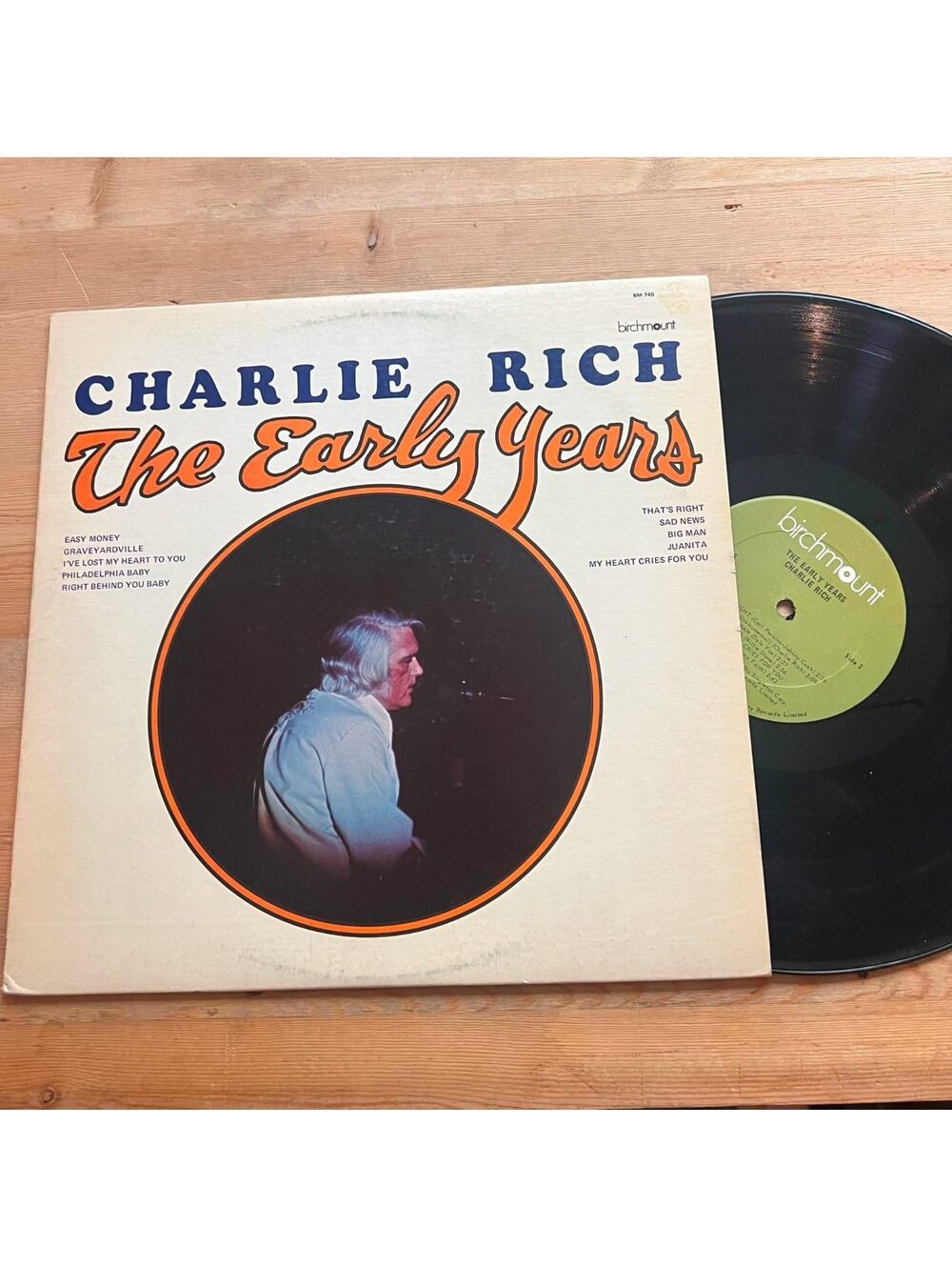 Charlie Rich - The Early Years 33rpm VG+ VR17